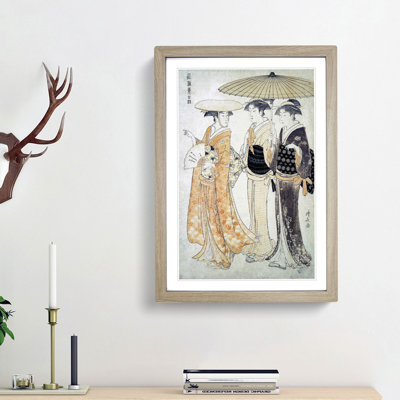The Promenade by Torii Kiyonaga - Picture Frame Painting Print