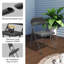 Chaise pliante rembourrée en similicuir