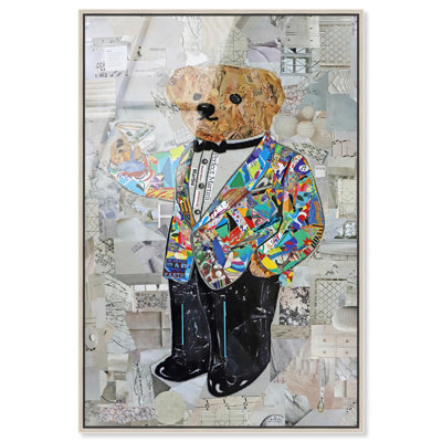 Oliver Gal Tall Elegance by Katy Hirschfeld Animals - Framed Acrylic Glass Wall Art