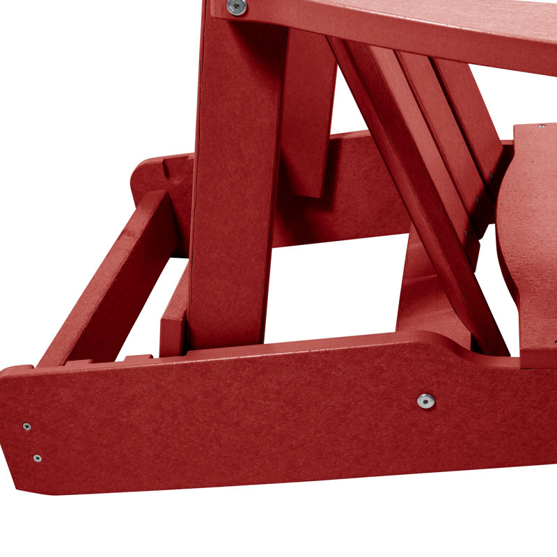 Chaise Adirondack pliante et inclinable Middiler, Rouge