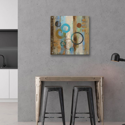  «Bubble Graffiti 1» par Silvia Vassileva, art mural en verre acrylique, 24 po x 24 po