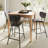 Dawlish Upholstered Counter Stool with Metal Frame-742066189