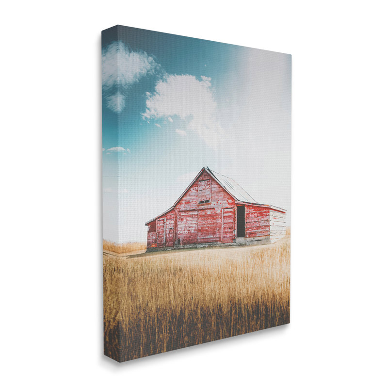 "Stupell Industries Red Barn in Countryside", art mural par Annie Bailey Art, H 48 po x l 36 po x P 1,5 po