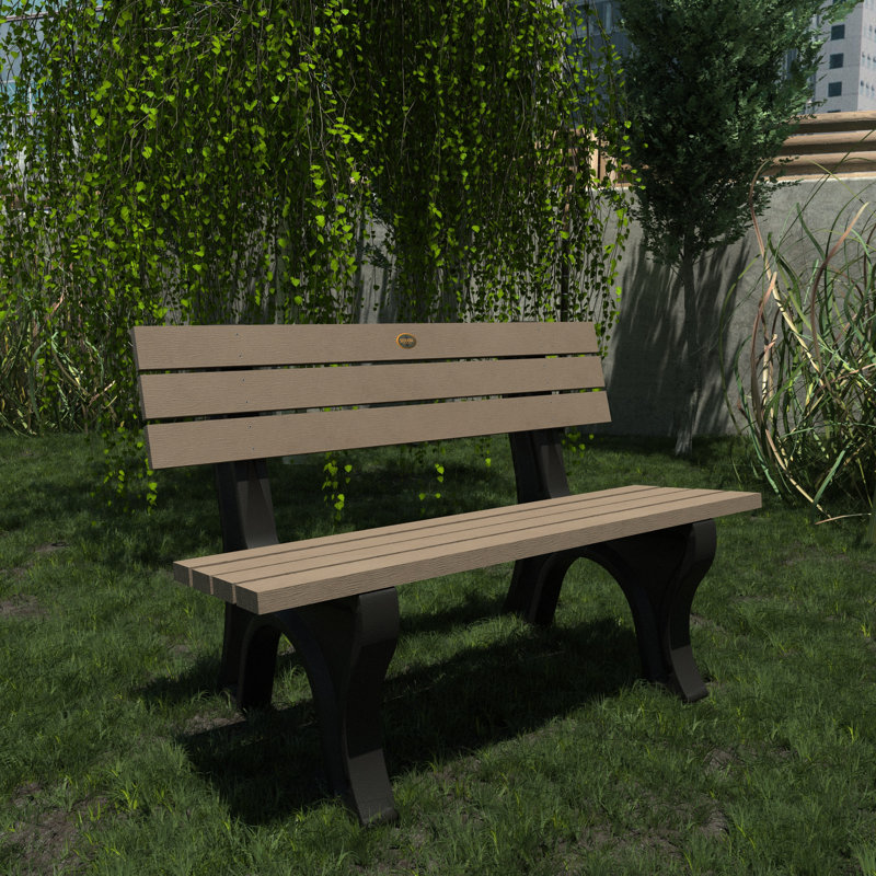 Banc de parc Angelyna Aurora, Woodland Brown