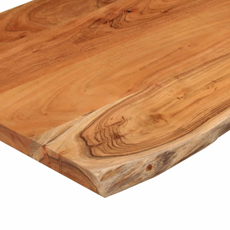 120cm Solid Acacia Wood With A Natural Finish Bathroom Vanity Top