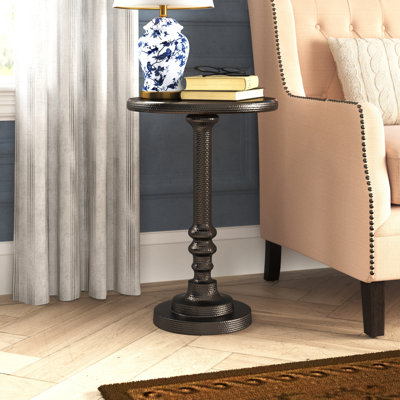 Alicia Pedestal End Table