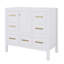 Meuble-lavabo de 36 po sans lavabo, meuble de rangement pour salle de bain, meuble-lavabo autoportant avec 5 tiroirs et portes à fermeture en douceur-2068620397