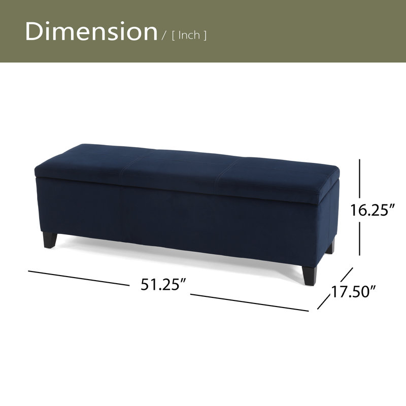 OTTOMAN DE RANGEMENT V2, Bleu très foncé