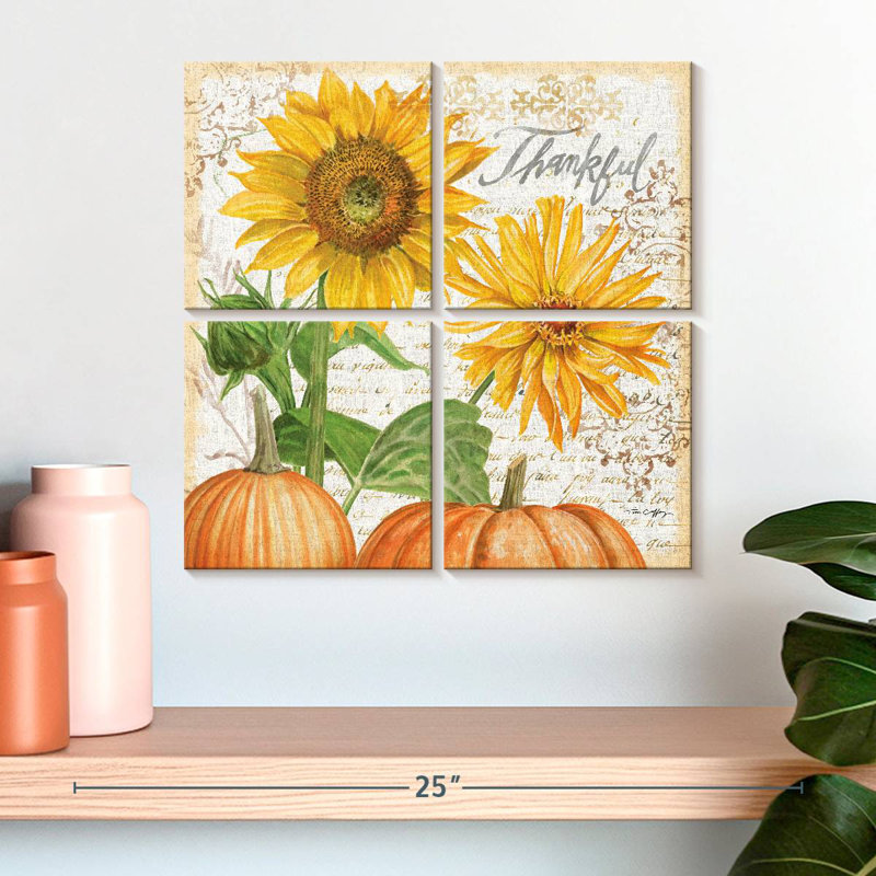 Harnek Fall Florals I, H 18 po x l 18 po