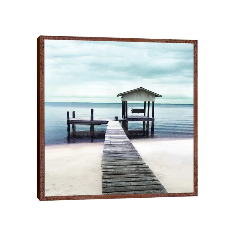 Peaceful Place by Nan - Print on Canvas, 66.04 cm H x 66.04 cm W, Classic Brown Wood Framed Canvas