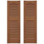 Builders Edge, TailorMade Cathedral Top Centre Mullion, Open Louvre Shutters, Includes Matching Installation Spikes (Per Pair)-105835226-105835227-105835255