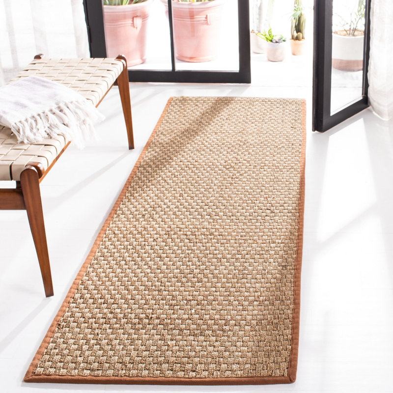 Hervey Bay Oriental Brown Indoor / Outdoor Area Rug, Runner 2'6" x 18'