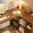 Light-walnut L-Shaped Solid Wood desks-107556337-107556338