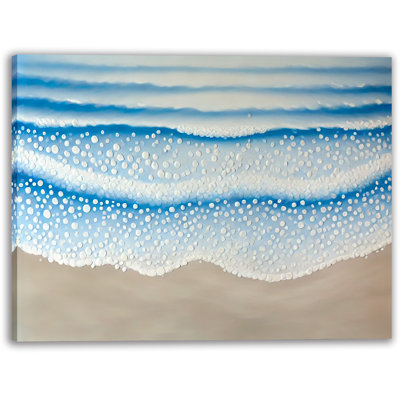 «Tranquil Waves», art mural sur toile abstraite