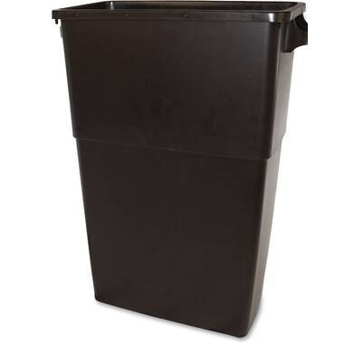 Continental 25GY Swingline 25 Gallon Gray Square Trash Can