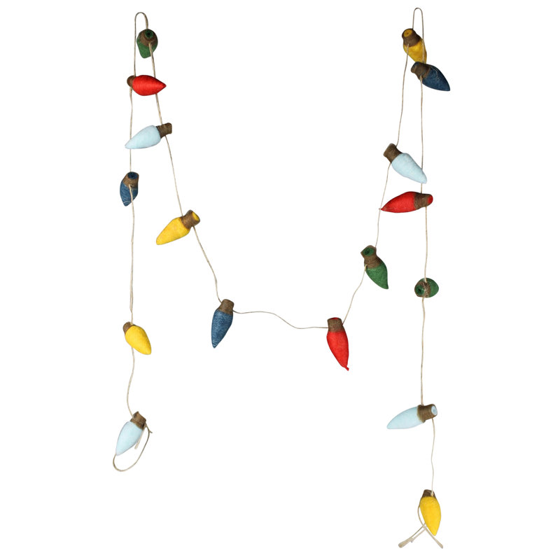 2.25'' Felt Trees & Wreaths Shatterproof Felt String Light