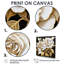 «White Rose Golden Glam Leaves - Roses», art mural-104687917-104687921