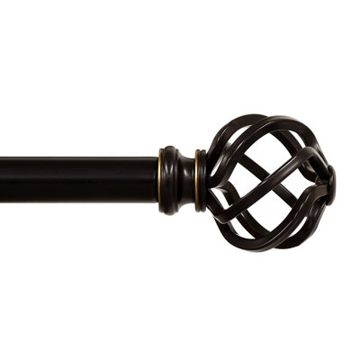Kamath Steel Adjustable Single Curtain Rod