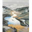 Paysage - Toile orange pour décoration intérieure | Art