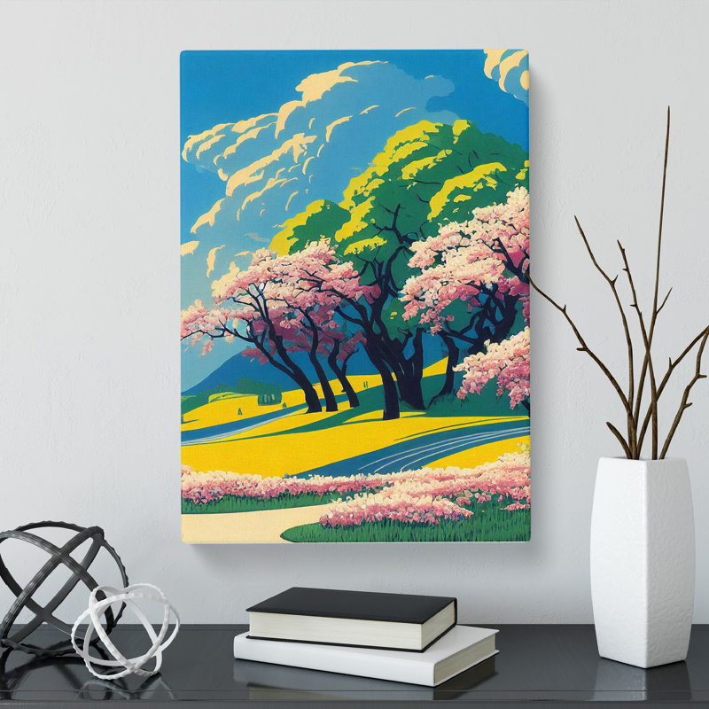 Castillon Pretty Spring Landscape - Wrapped Canvas, 76cm H x 50cm W x 3cm D