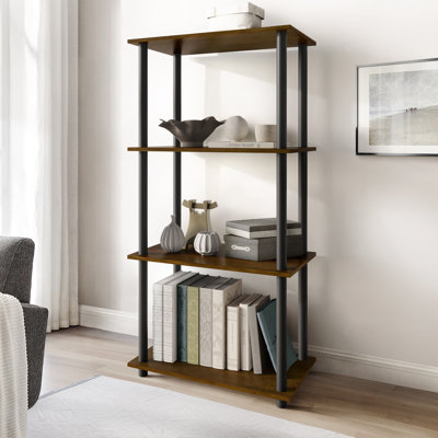 Easy Twist Assembly 4-Tier Multipurpose Shelf In Brown