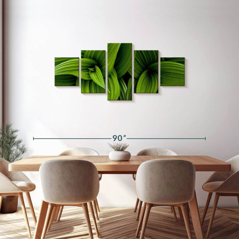 Vert faux ellébore, H 30 po x l 68 po