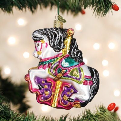 4'' Handmade Glass Hanging Figurine Ornament