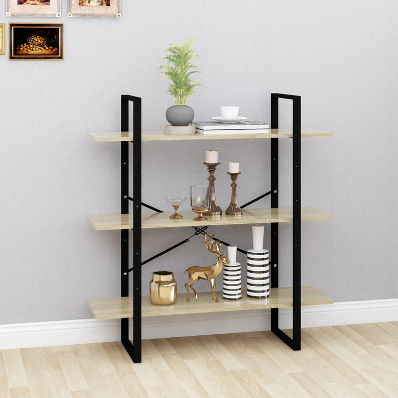 Armoire à livres vidaXL, Blanc, H 41,3 po x l 39,4 po x P 11,8 po
