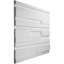 Panneau mural 3D 19,625 "x 19,625" en blanc (paquet de 20)