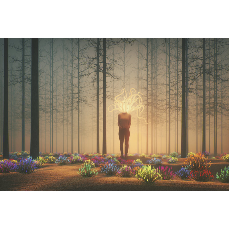 Fantasy Modern - Wrapped Canvas Print, 81cm H x 122cm W x 3.8cm D
