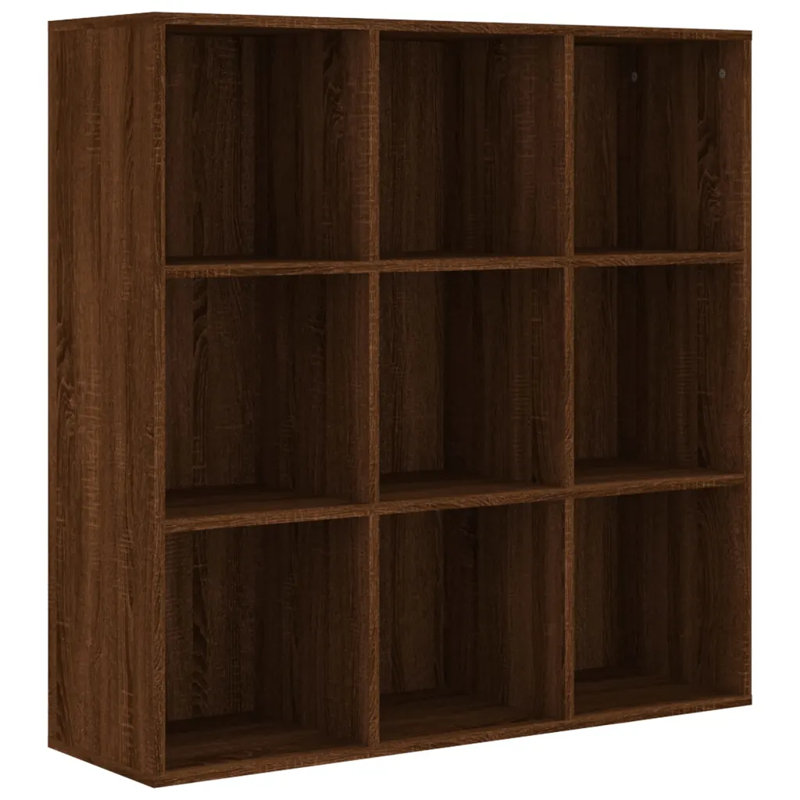 vidaXL Bookshelf Bookcase Book Cabinet Rack Standing Shelf Engineered Wood, Brown Oak