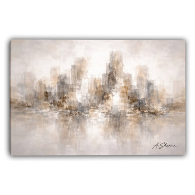 «Evening Towers», art mural sur toile tendue