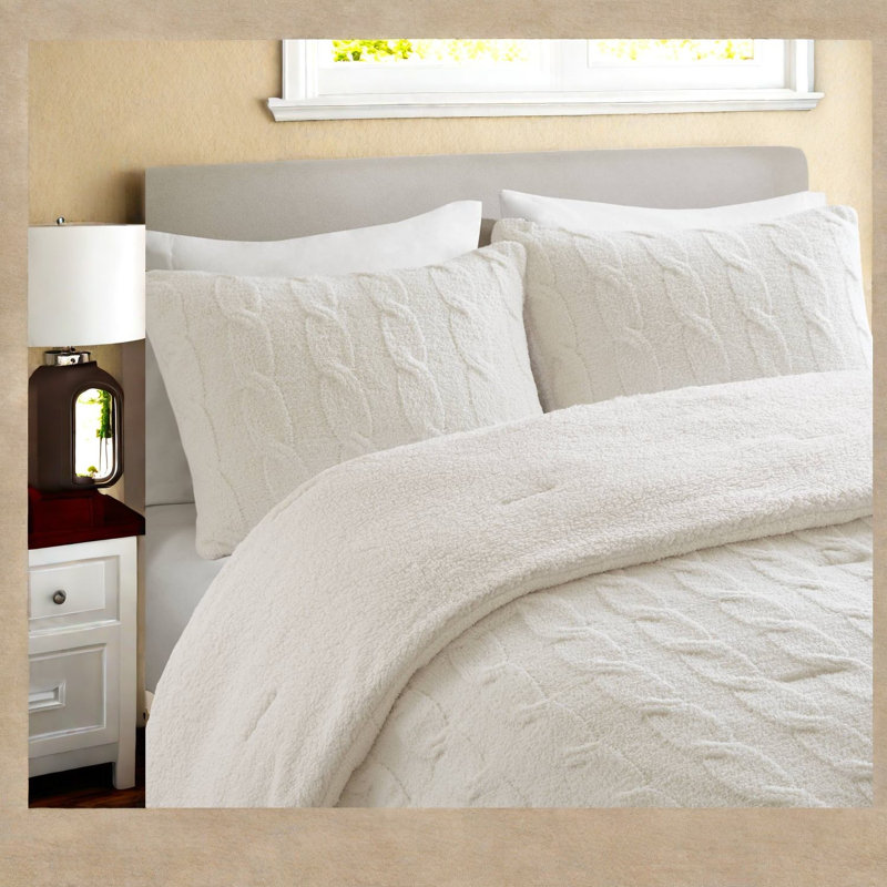 Premium Chenille Bedding Sets, Ivory Comfort For Home