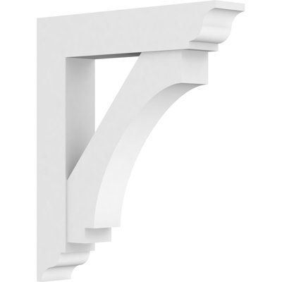 5"W x 24"D x 32"H Standard Imperial Architectural Grade PVC Bracket With Traditional Ends