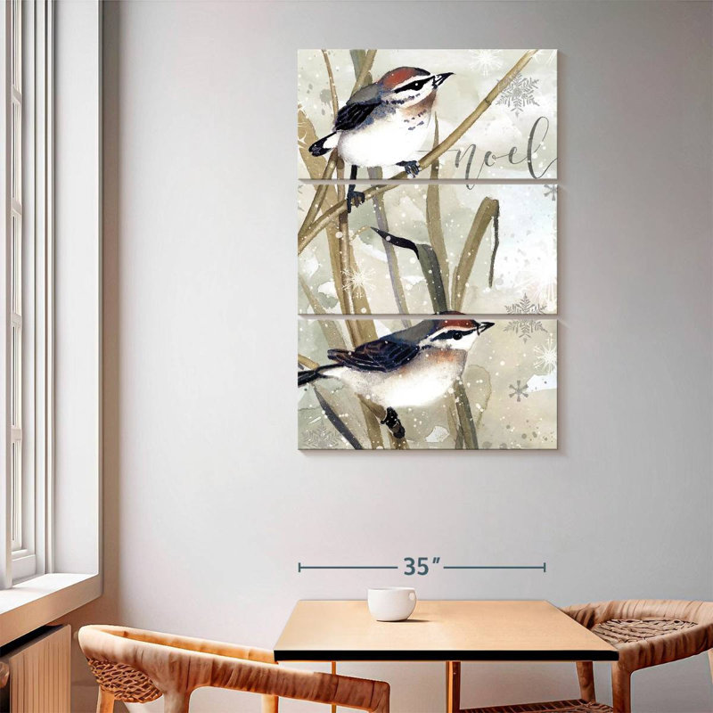 Lelend Winter Birds Noel, 65" H x 42" W