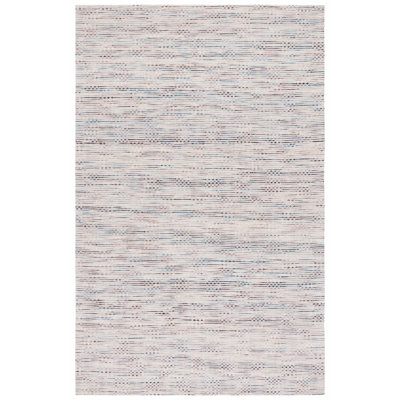 Tapis beige / bleu en laine / coton tissé à la main Laureldale