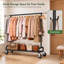 190 cm Rolling Clothes Rack-1726339201