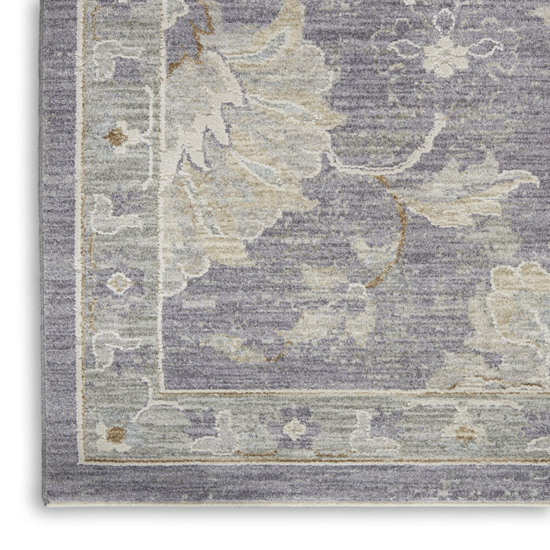 Tapis traditionnel noir Ryann, Rectangle 7 pi 10 po x 10 pi 4 po