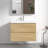  Angela 30 inch Fully Assembled Single Floating Bathroom Vanity with Solid Surface Sink-429373669