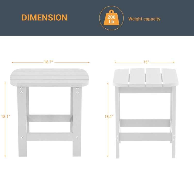 Table d'appoint, Blanc