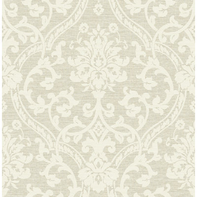 Le papier peint damassé lavable 20,5 po X 33 pi Belfort couvre environ 56 pieds carrés