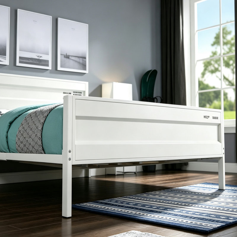 Modern White Full Bed