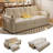 73.20'' Modern 2-in-1 Multi-functional Corduroy Sofa Bed-291778719