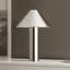 Cheri 20.5 Inch Chrome/White Metal Table Lamp-546003216