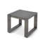 Table basse d'extérieur en aluminium peinte à la main Adden