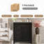 Meuble-lavabo moderne avec cadre en bois-348726158