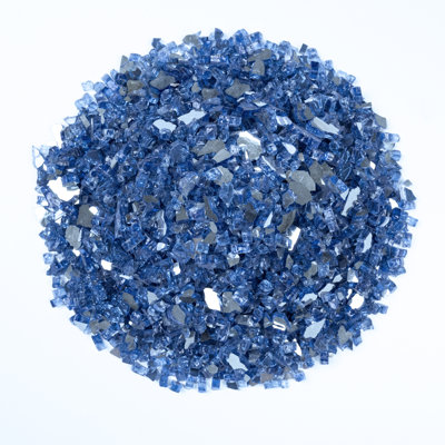 Pyrelis Tempered Fire Glass for Fire Pits and Fireplaces (10 lb. Bag)