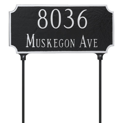 Princeton 2-Line Lawn Address Sign
