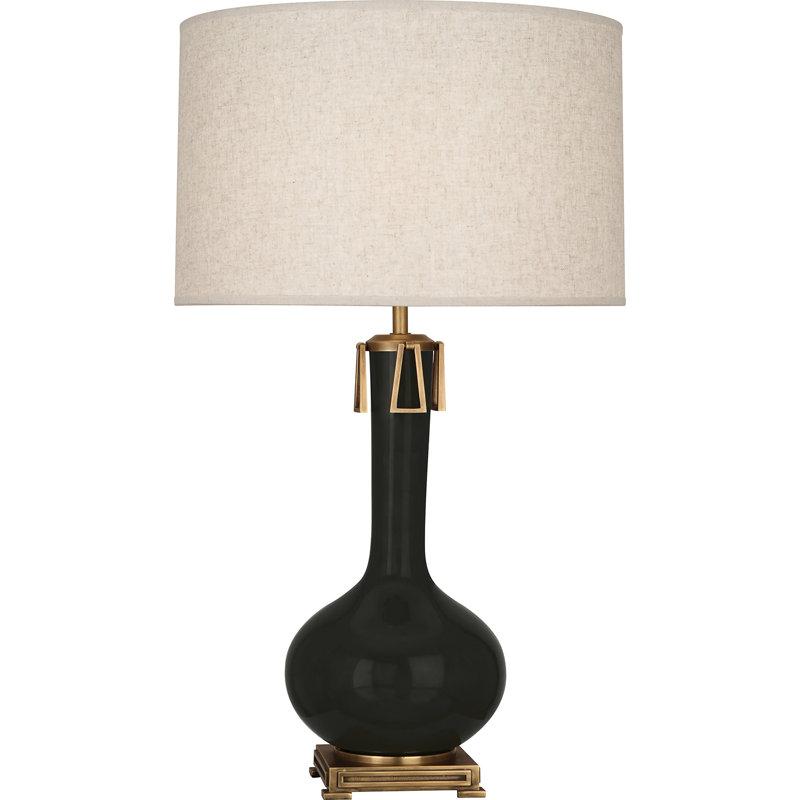 Athena Table Lamp, Obsidian