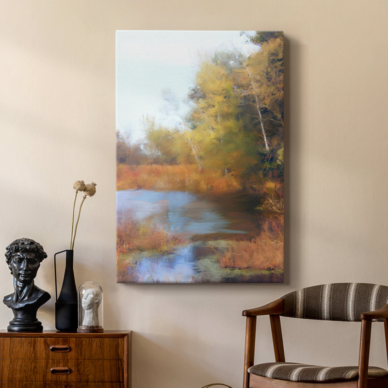 «River Scene I», reproduction d'art encadrée sur mesure, galerie Cavas, H 60 po x l 40 po